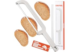 Bread Knife for Sourdough, Bread Slicer for Homemade Bread, Serrated Bread Cutter for Bagels & Baguettes, Ergonomic Handler, 