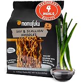 Momofuku Soy &amp; Scallion Ramen Noodles by David Chang, 4 Pack of Restaurant Quality Instant Noodles Now with More Sauce &amp; 10g of Protein