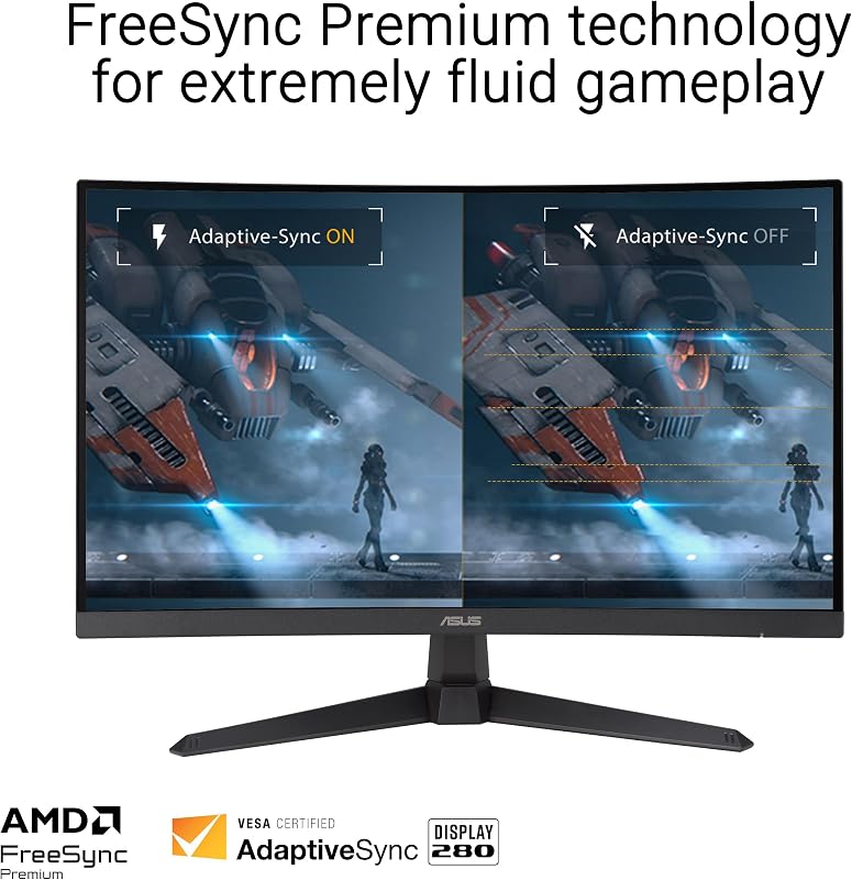 TUF Gaming VG27VQM1B 27 Zoll 280Hz FHD Curved Gaming Monitor