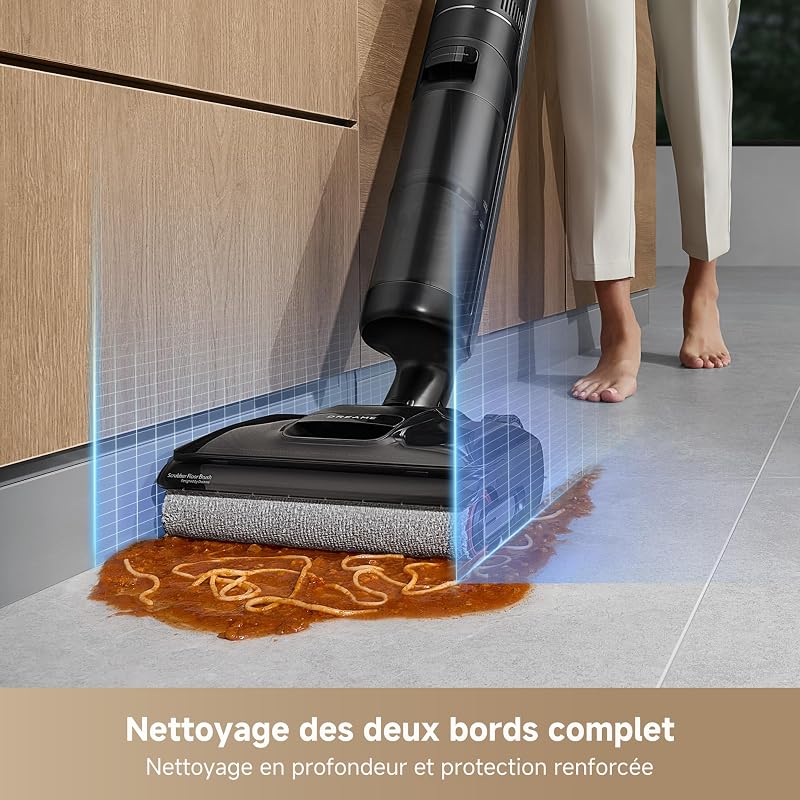 H12 Pro FlexReach Aspirateur Laveur, portée à Plat 180°, 18 000Pa