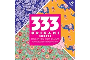 333 Origami Sheets Enchanting India Designs: High-Quality Double-Sided Paper Pack Book