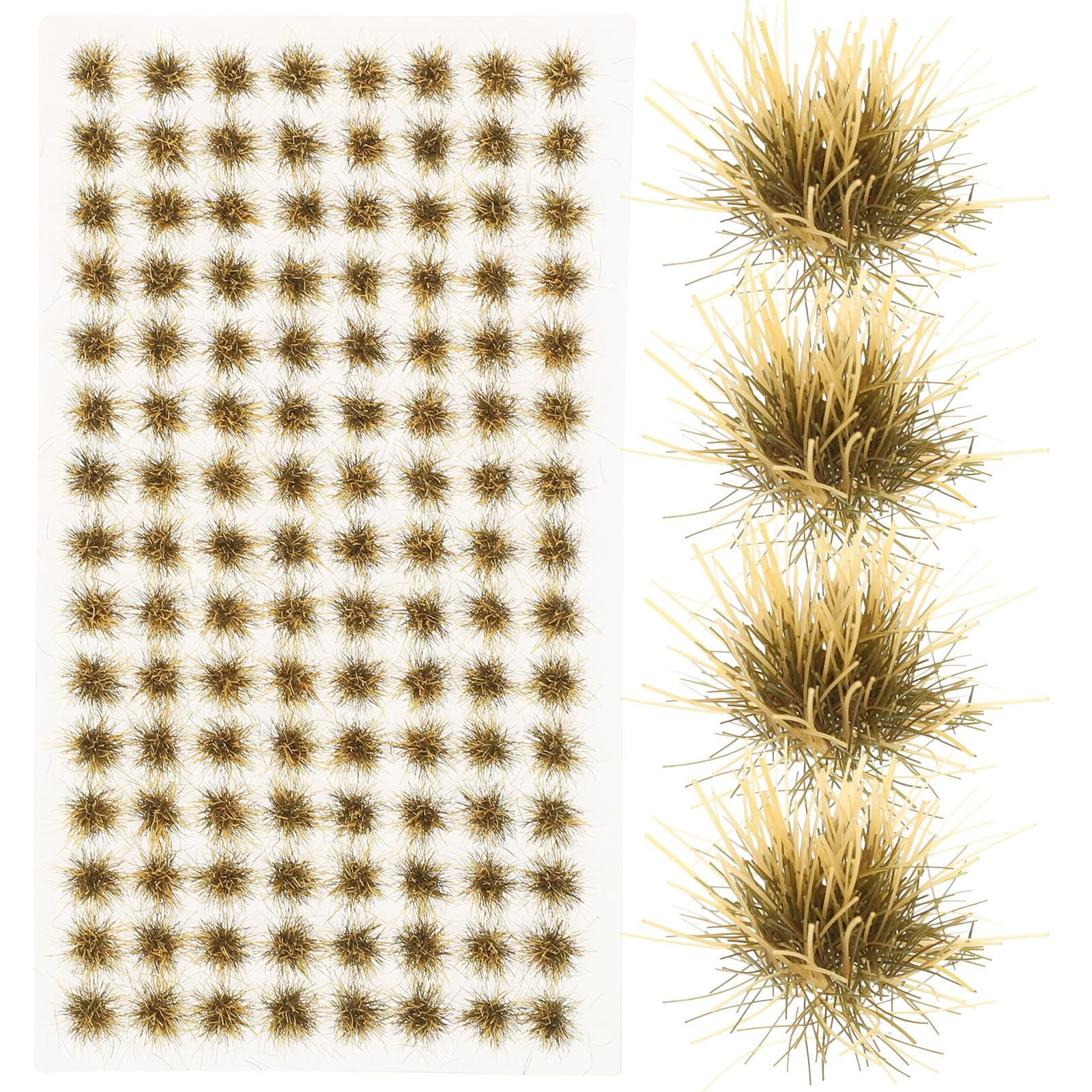 ibasenice Simulated Grass Tuft Model Miniature Railway Scenery Static Fake Grass Clumps for Model Building Micro Landscape Diy Decoration