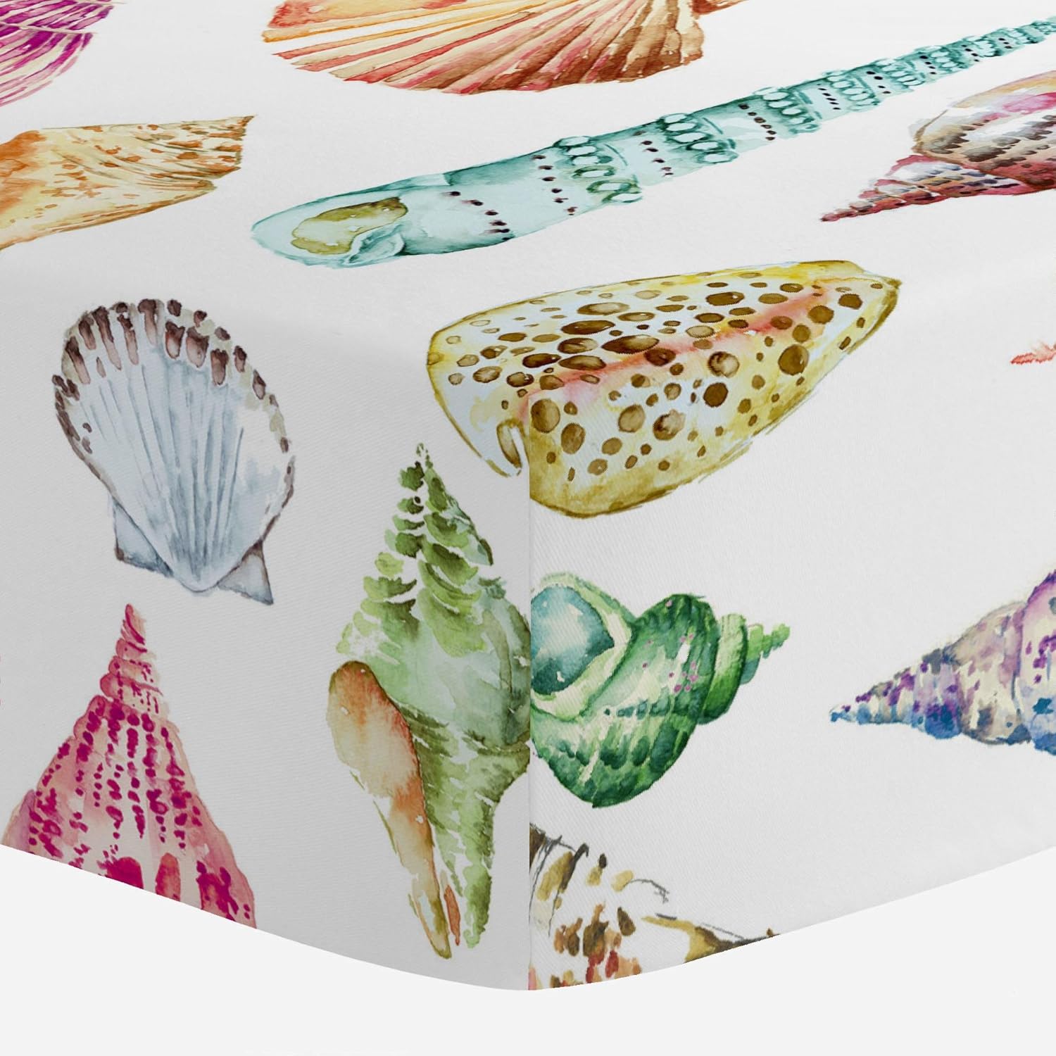 seashell crib bedding