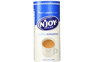 N`Joy 827783 Non-Dairy Coffee Creamer, 16 oz Canister, 8 per Carton