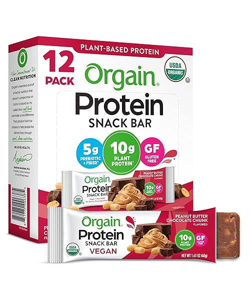 ORGAIN ORGANIC VEGAN PROTEIN BARS, PEANUT BUTTER CHOCOLATE...