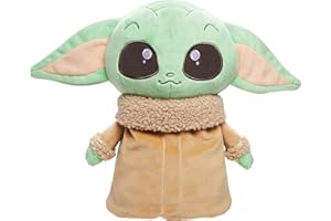Mattel Star Wars Jumping Grogu Plush Toy with Jumping Action & Sounds, Soft Doll Inspired by Star Wars Mandalorian Book of Boba Fett