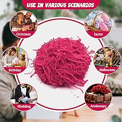 Tisspoms 2LB Fuchsia Crinkle Cut Paper Shred