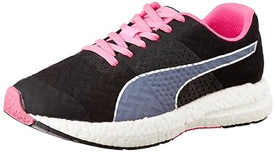 puma shoes pink and black