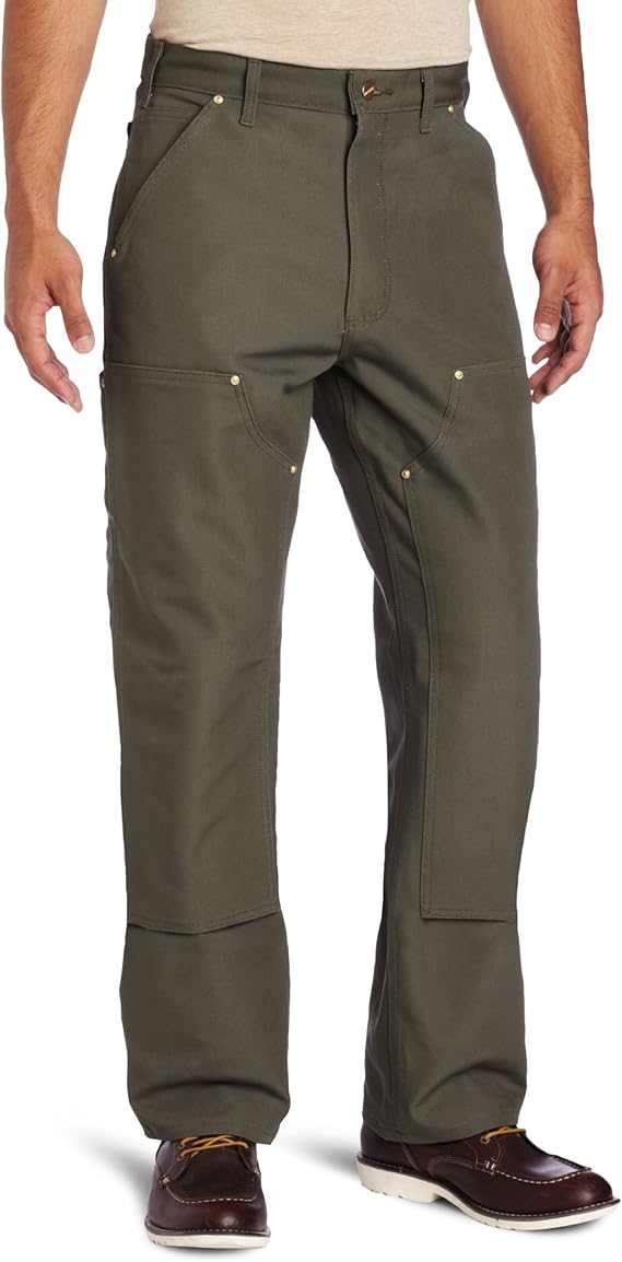 Carhartt Men's Firm Duck Double Front Work Dungaree Pant