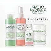 Mario Badescu Essentials 5 Piece Kit, Skincare Gift Set With Drying Lotion, Rose Water Facial Spray, Silver Powder, Enzyme Cleansing Gel and Flower & Tonic Mask