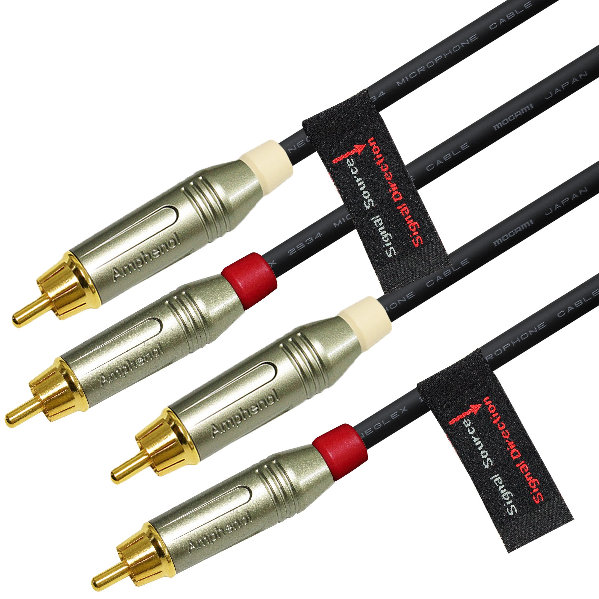 3 Foot Directional Quad HighDefinition Audio Interconnect Cable Pair