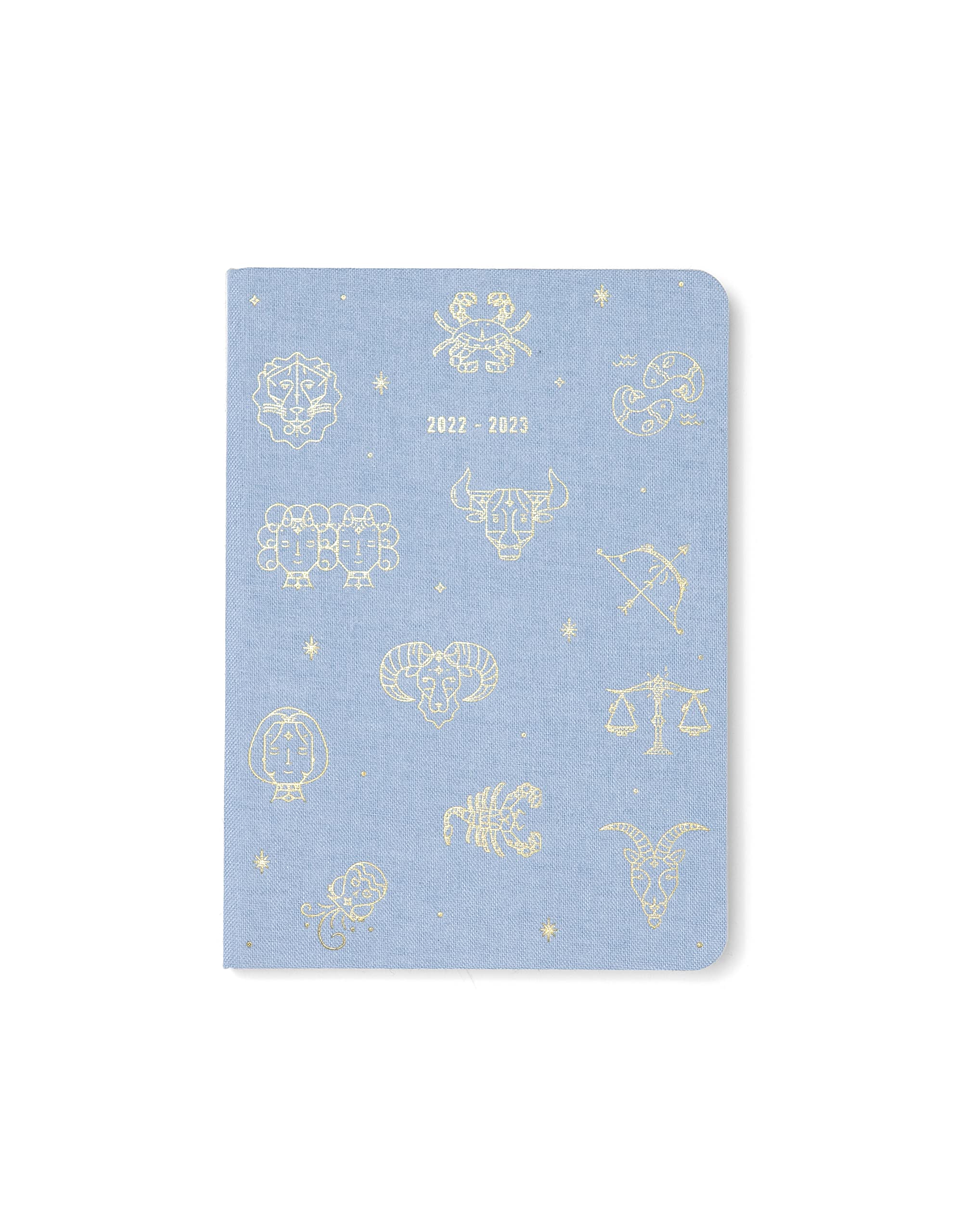 Letts of London Zodiac A6 Academic 22.23 Day to a Page with appointments Diary - Sky, Sky Blue (23-031752)