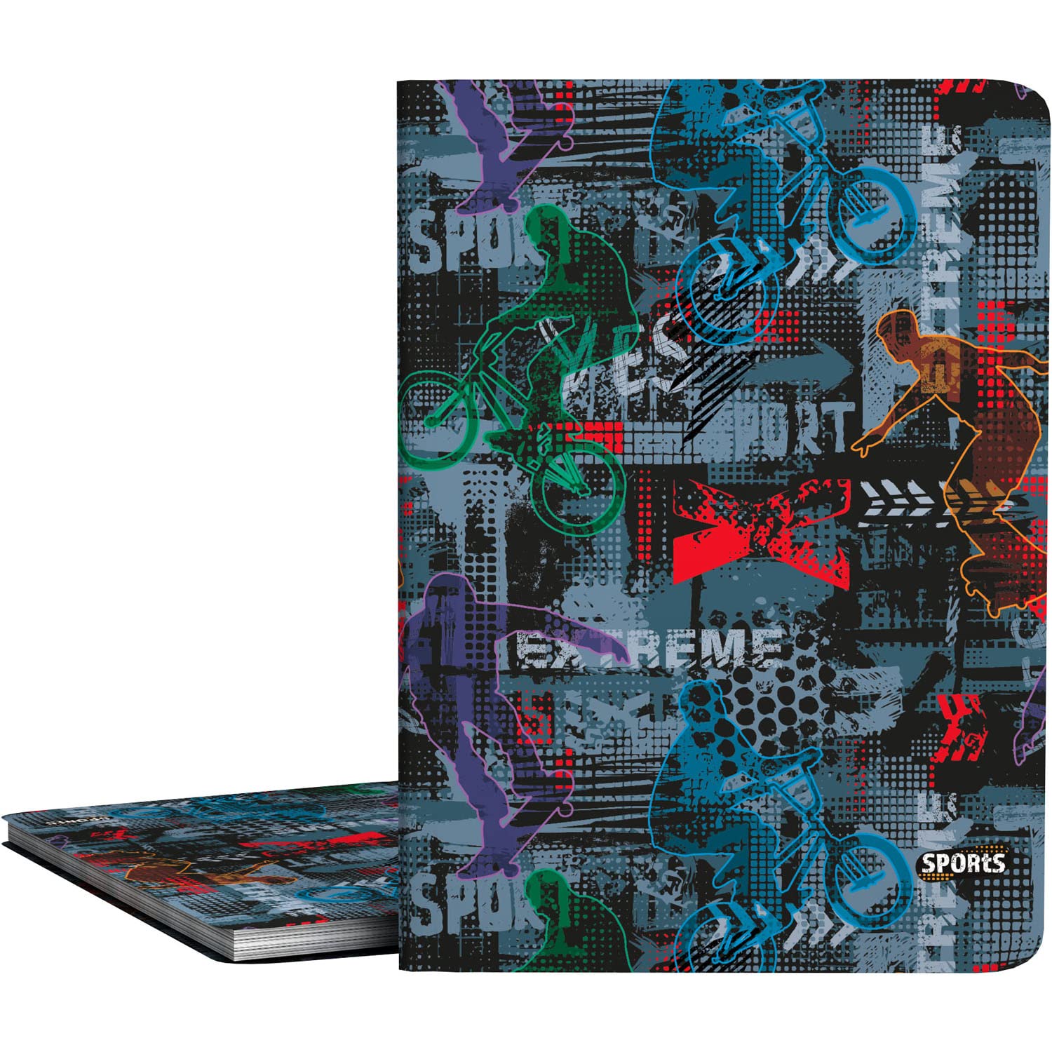 Grafoplás 1332453 30 Pocket Folder A4 Polypropylene Cover XTRM Sports Collection