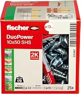 fischer DuoPower 10 x 50 S Universal Plug with Screw 25 pcs set view 2