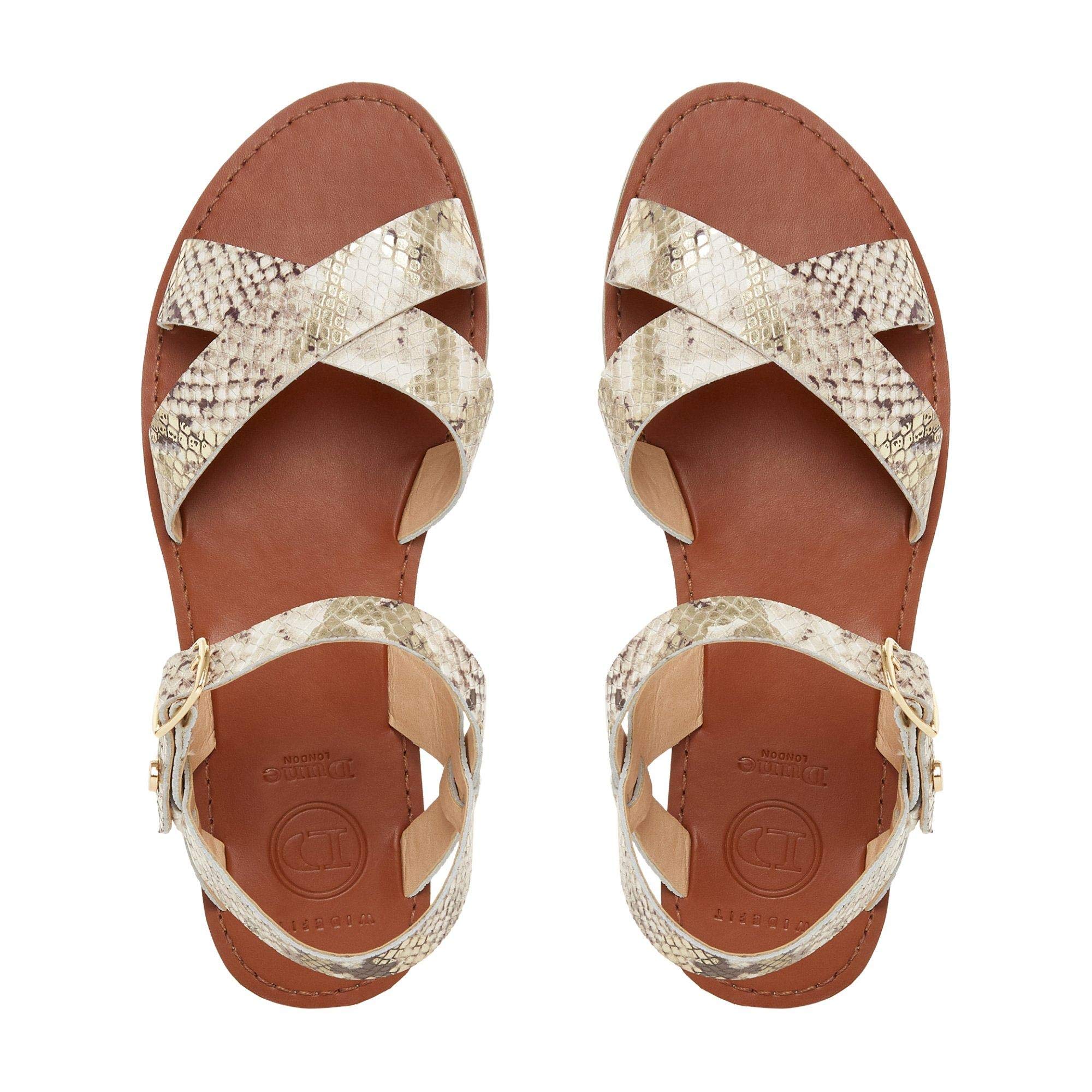ladies wide fit flat sandals uk