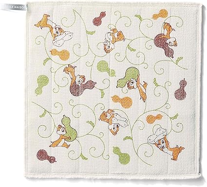Amazon ベルメゾン ディズニー ふきん 台ふきん 抗菌 かや生地 ニット ふきん チップ デール ひょうたん唐草 Belle Maison ベルメゾン ふきん 台ふきん