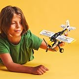 LEGO Technic Bush Plane 42198 Zebra Print Airplane Toy 8+ Model Engine view 9