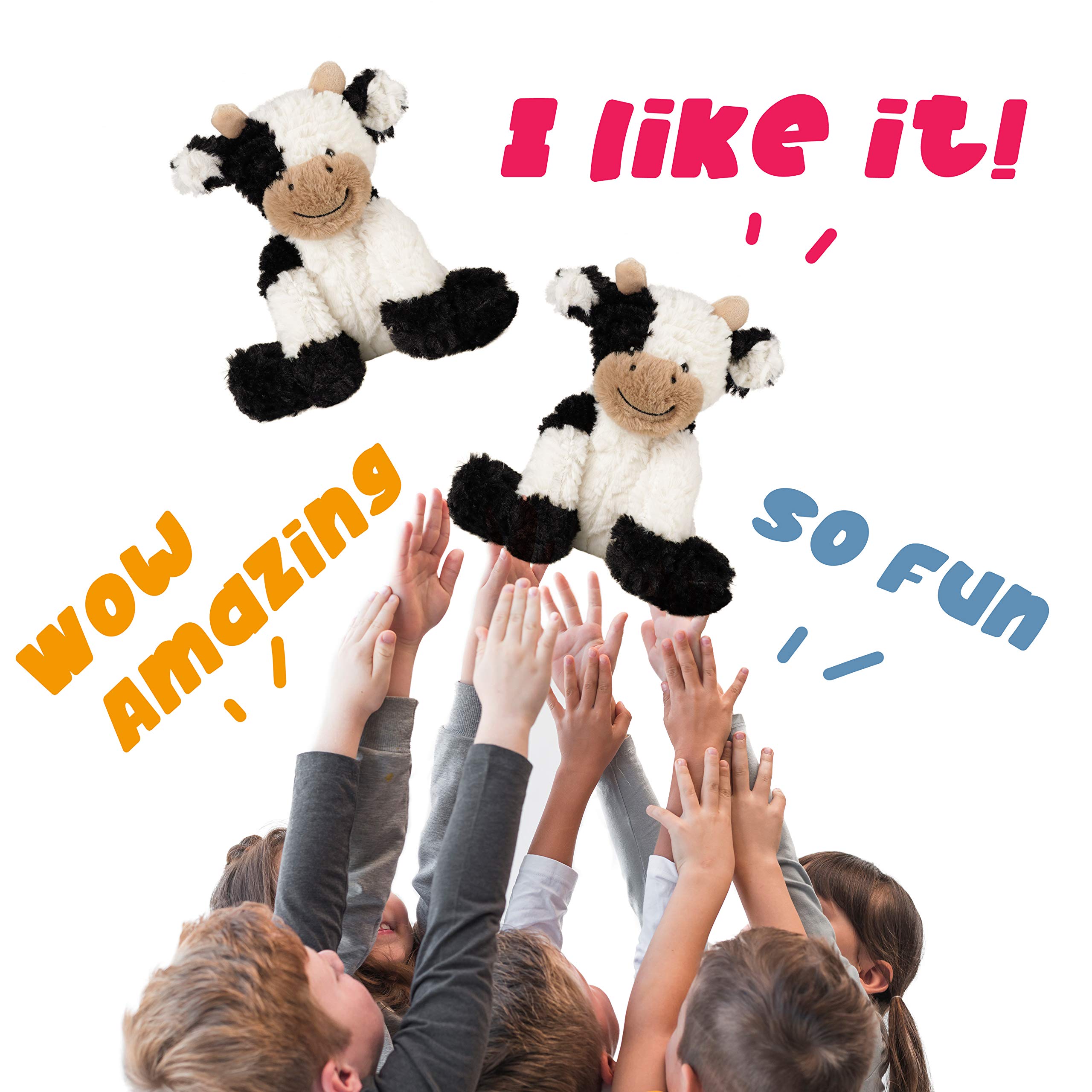 Hopearl Kuschelige Kuh Aus Weichem Plüsch - Niedliche Milchkuh Als Kuscheliges Geschenk Für Jungen, Mädchen & Kinder (22,9 cm) 8