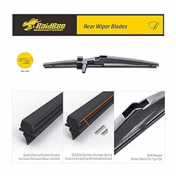 RaidBee Rear Windshield Wiper Blades, 12 inch for