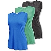 COOrun Women's Sleeveless Athletic Yoga Tank Tops Pack of 3