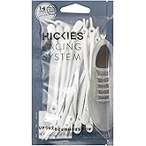 HICKIES No Tie Shoelaces For Adults Premium White Shoe Laces For Sneakers No Tie Laces - 14 Elastic Waterproof Tieless Shoelaces, A Pair Unisex No Tie Running Shoe Laces One Size fit All