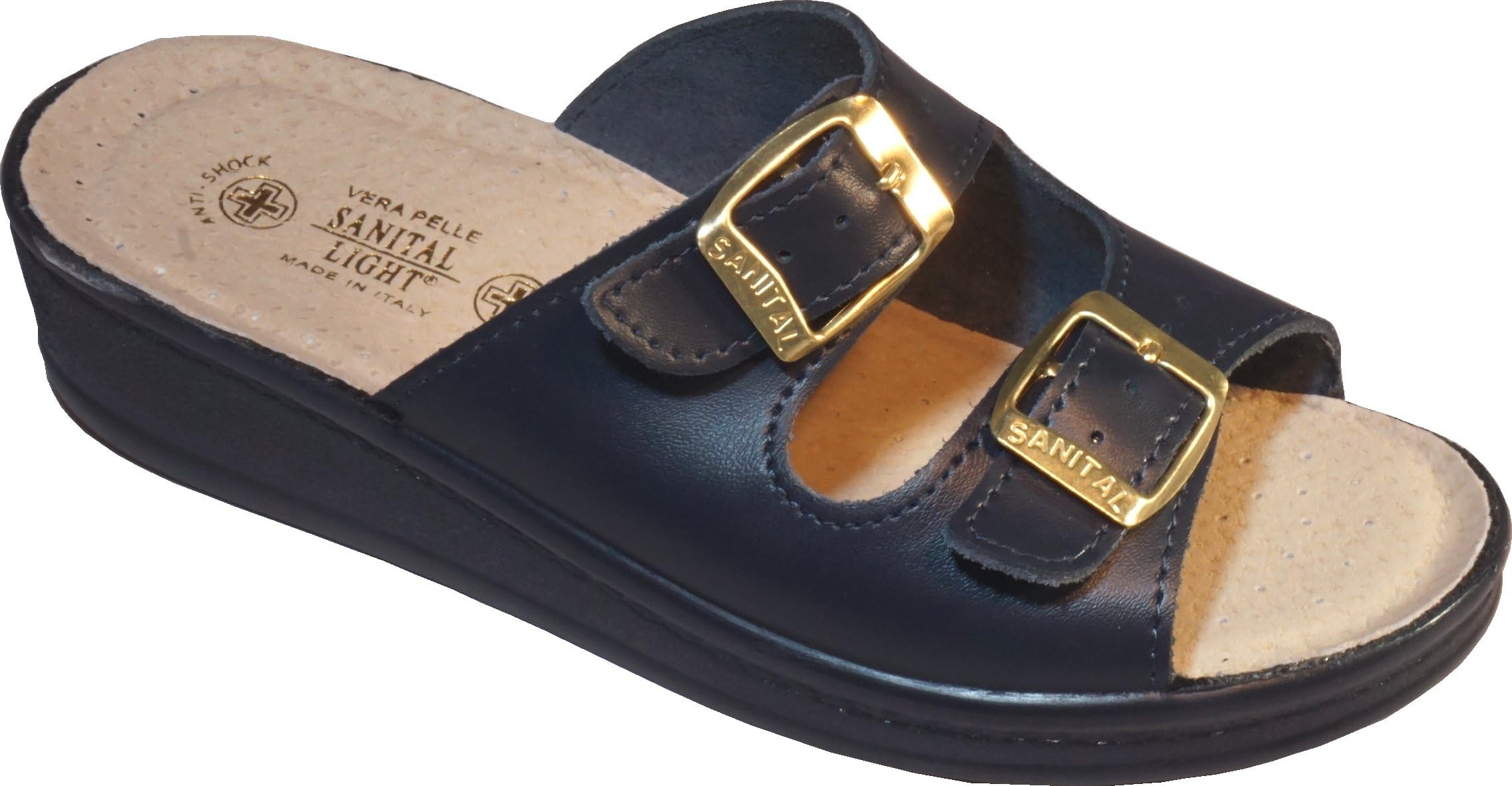 Sanital Light Women House Slippers in Leather 1371