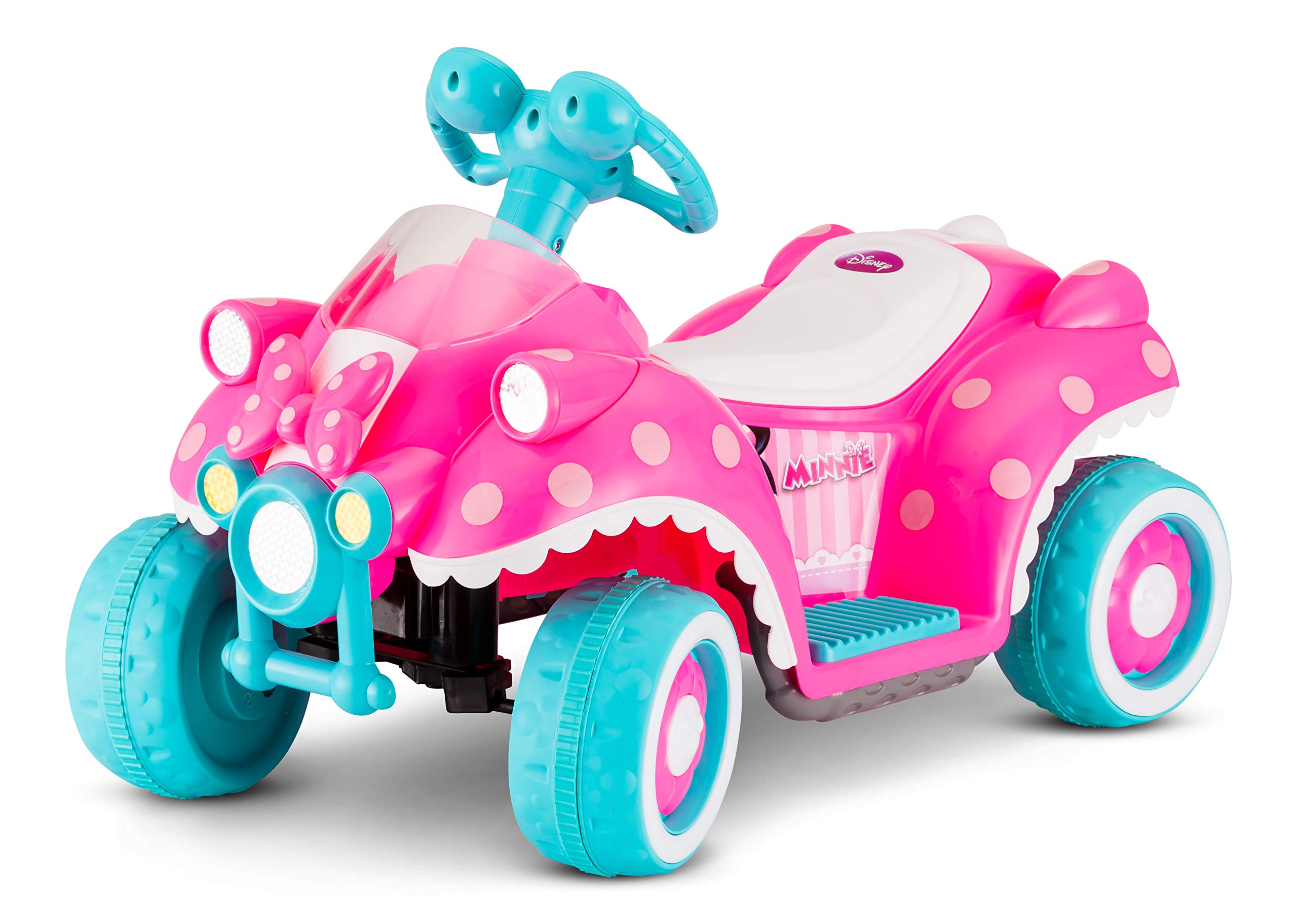 (Incomplete missing battery/components) Kid Trax Disney Minnie Mouse Quad 6V Battery-Powered Ride-On Toy