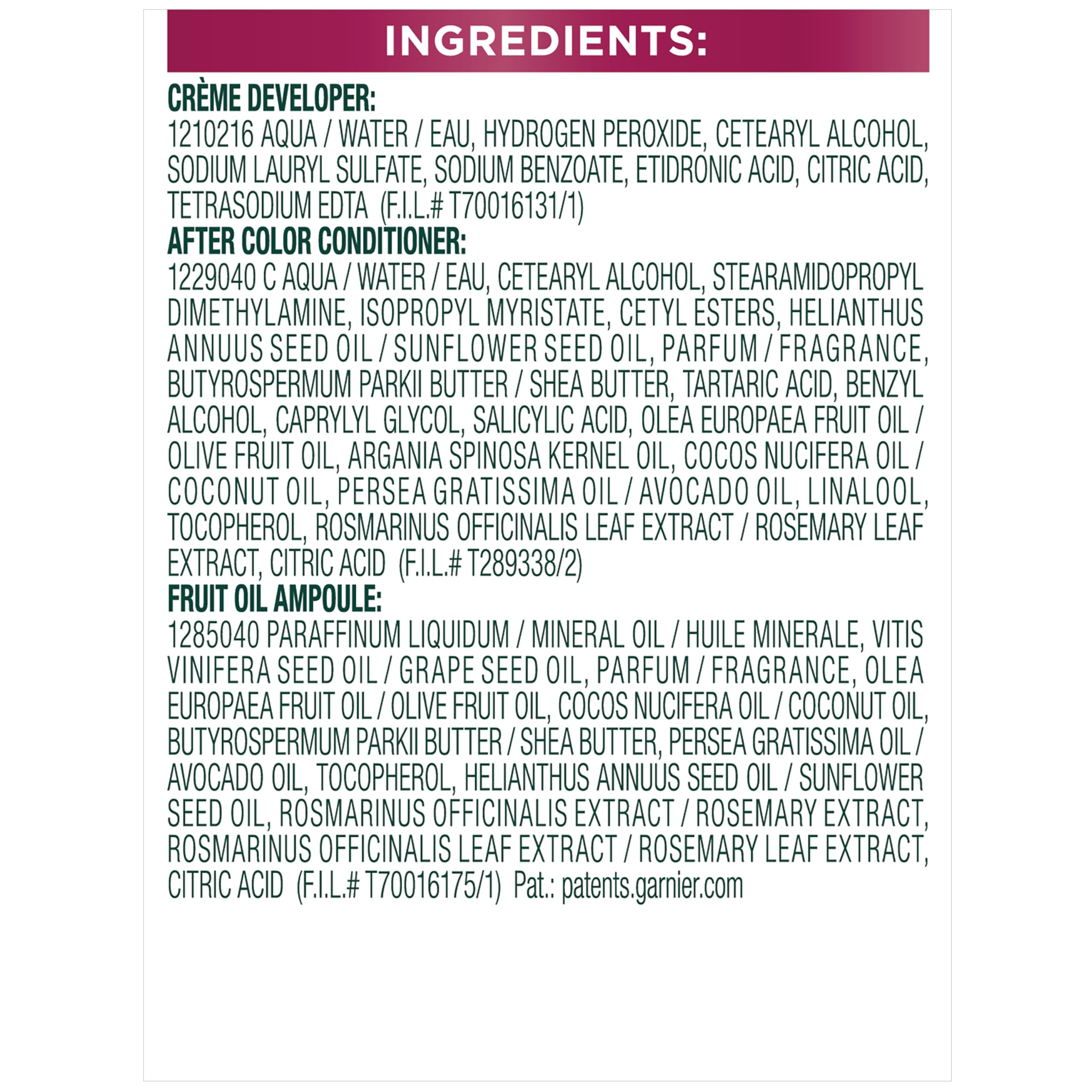 Garnier Hair Color Nutrisse Ultra Color Nourishing Creme, RP1 Dark Intense Pink Red (Cherry Flamingo) Permanent Hair Dye, 2 Count (Packaging May Vary)