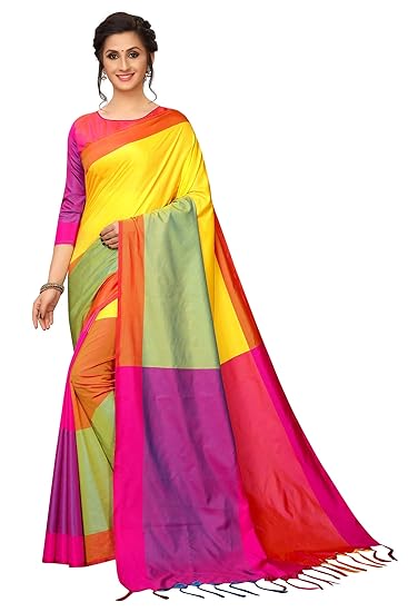Women`s SanaSilk saree with Blouse Piece(FullSan9naButta)