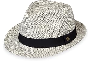 Wallaroo Hat Company Charlie Trilby – Short Brim Fedora, Men & Women Sun Hat, Adjustable, Travel-Friendly, Easy Care