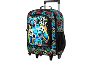 KLFVB Kids Luggage for Boys Girls, Cute Rolling Wheels Suitcase for Toddler, Children Travel Carry on Suitcase