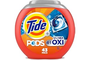 Tide PODS Laundry Detergent soap with Ultra Oxi 4-in-1 Detergent, Built-in Pre-treaters, Set-in Stains, Colour Protecters, HE