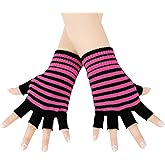 Bienvenu Unisex Stretchy Fingerless Hand Warmer Skeleton Gloves