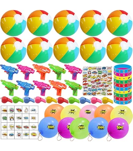 60 Pcs 6 Inch Beach Balls Bulk Summer Pool Party Favors Inflatable Ball Water Balls