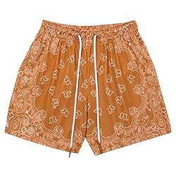 DIOTSR Mens Paisley Graphic Shorts Athletic
