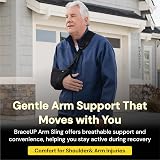 BraceUP Arm Sling Shoulder Injury Universal Fit Adjustable Padded Straps view 7