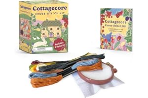 Cottagecore Cross-Stitch Kit: Includes 4 patterns