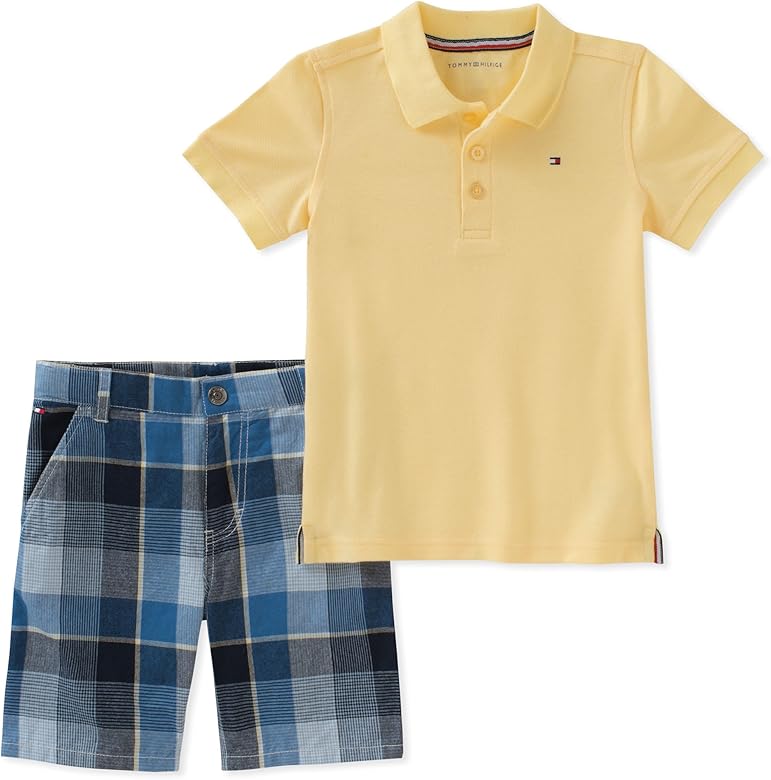 tommy hilfiger shirt and shorts set