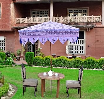 Lalhaveli Purple Cotton Fabric Indian Garden Outdoor Patio Beach