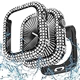 WINGLE 2-in-1 Waterproof Bling Case for Apple Watch