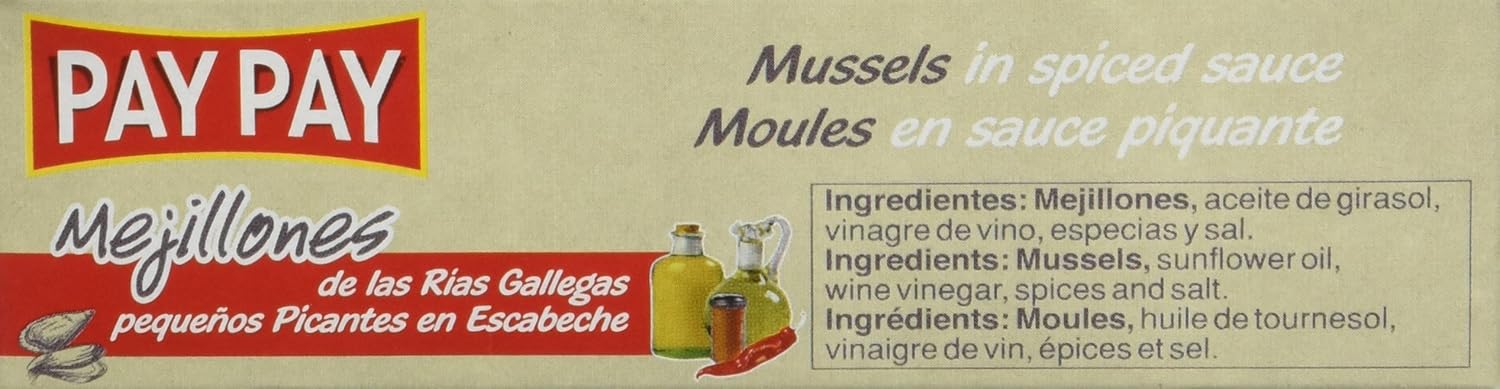 Pay - Pay Mejillones De Las Rías Gallegas Picantes En Escabeche ...