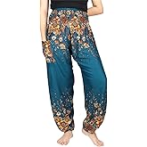 LOFBAZ Yoga Harem Hippie Pants for Women S-4XL Plus Boho Clothing PJ Elephant