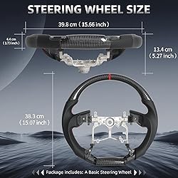 Real Carbon Fiber Steering Wheel for Toyota Prado