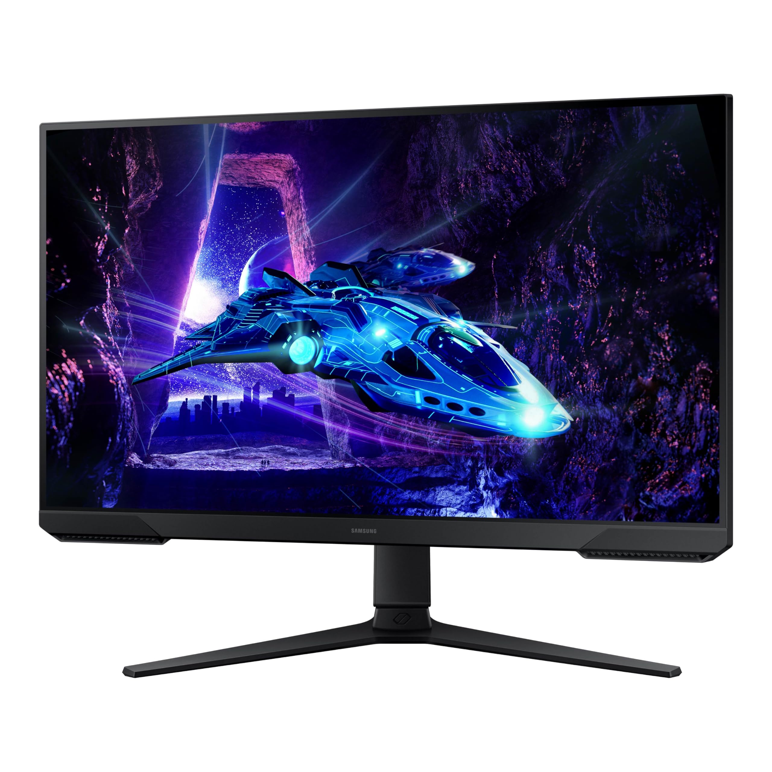 Samsung 24-Inch Odyssey G3 (G30D) Series FHD Gaming Monitor, 1ms, 180Hz, AMD FreeSync, Adjustable Stand, Black Equalizer, Virtual Aim Point, Eye Saver Mode, Flicker-Free, LS24DG302ENXZA