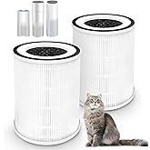 2 Pack True HEPA Kilo Filter Replacement for Afloia Kilo, KILOPLUS, KILOPRO, MIRO, MIRO PRO and MORENTO MR-Kilo, Kalo, H13 True HEPA Filter, 360° 3-Stage Filtration