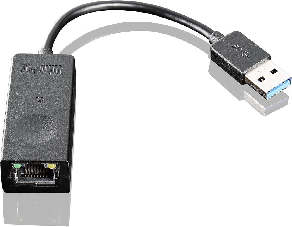 Lenovo USB to Ethernet Network Adapter Black