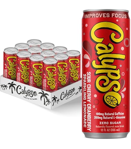 Amazon.com : Calypso Sour Cherry Cranberry Zero Sugar Sparkling