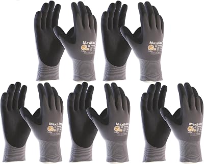 ATG Maxiflex Ultimate 34-874 Nitrile Gloves Size 9 Dry Grip Assembly Work