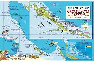 Great Exuma Bahamas Dive Map & Reef Creatures Guide Franko Maps Laminated Fish Card
