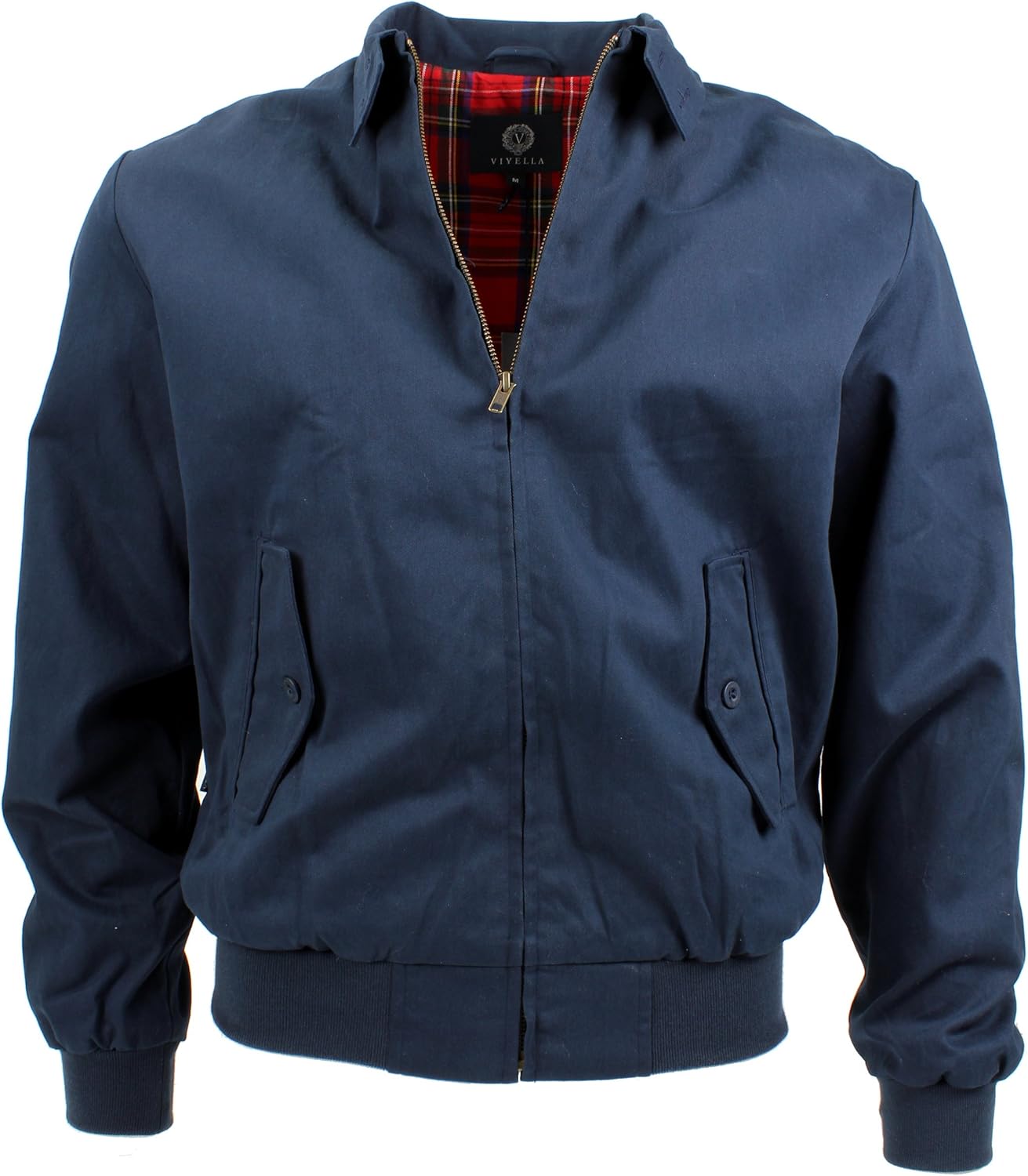 Viyella Classic Harrington Jacket in Navy Blue L Amazon.co.uk Clothing